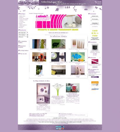Boutique de décoration, design, objets, arts, Ilodeco.com
